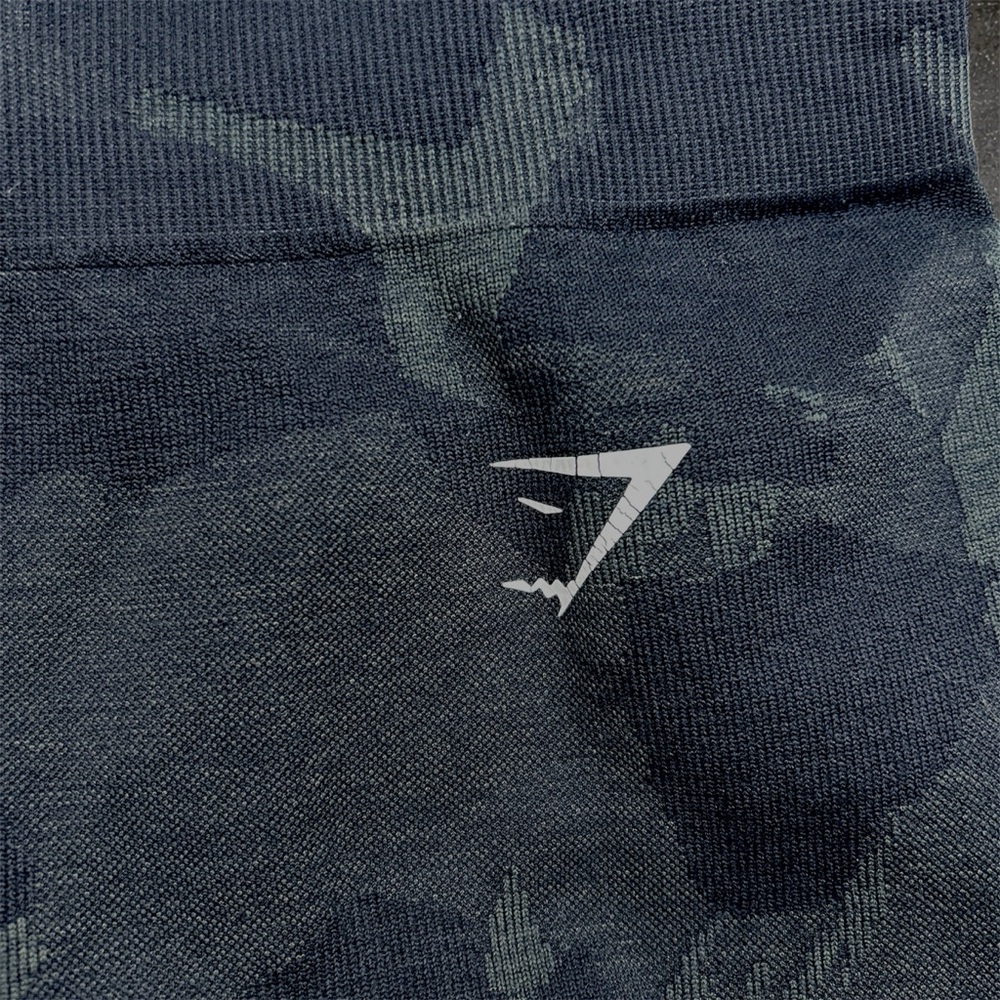 Gymshark Adapt Camo Seamless Shorts Small High Rise Gray Compression - Picture 3 of 5